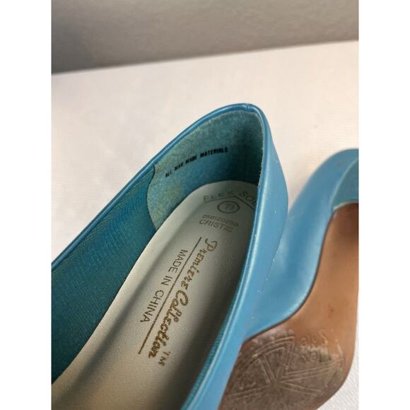 Vintage 1990’s Talons Premier Collections‎ Flex Sole Blue Heels Sz 7.5 - Picture 9 of 13